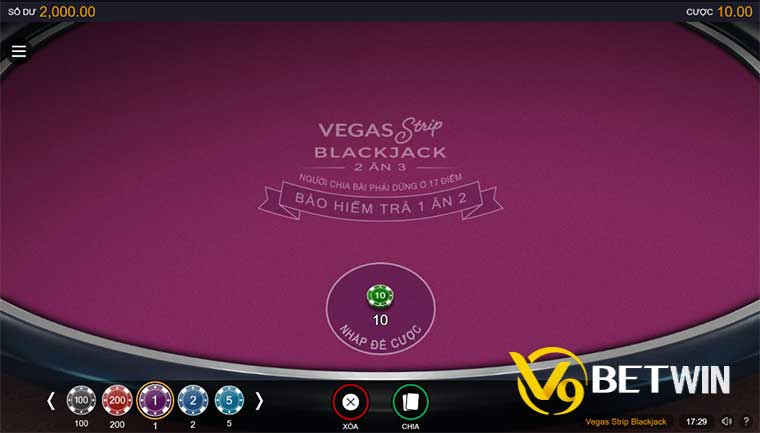 Hướng dẫn cách chơi Vegas Strip Blackjack tại nhà cái
