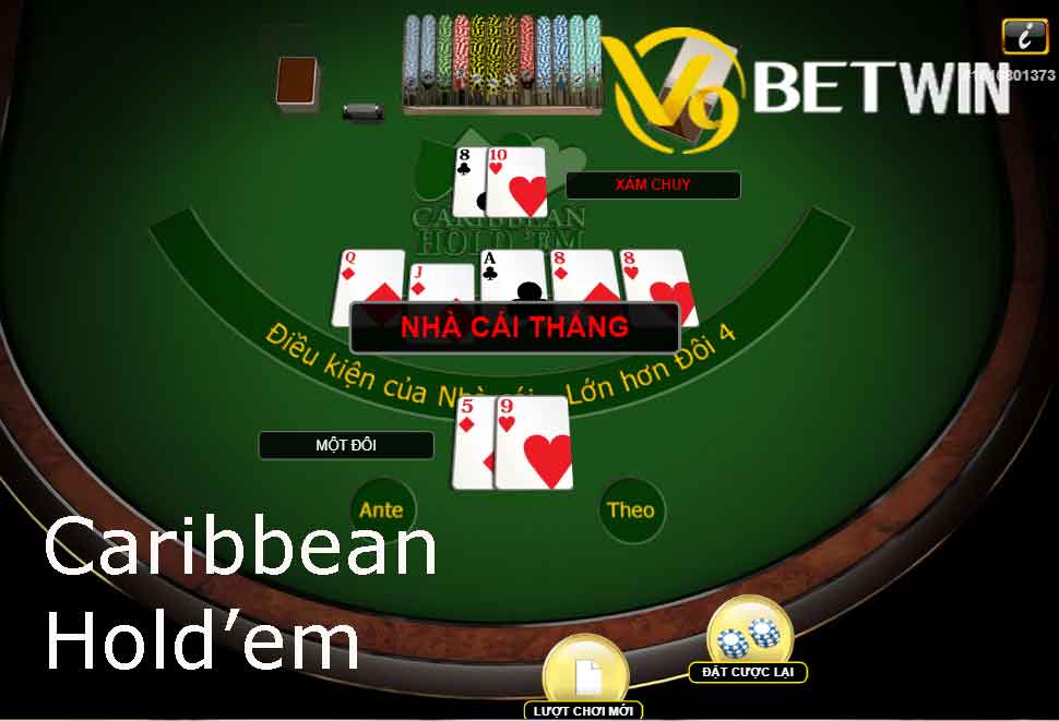 Caribbean Hold’em Poker – Luật chơi cơ bản của Caribbean Hold’em