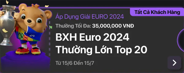 Khuyến mãi Euro 2024 tại V9bet