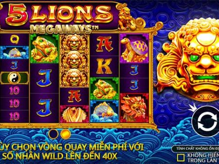 Khám phá tính năng và biểu tượng tai slot 5 Sư Tử Megaways