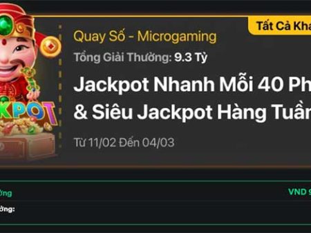 Tham gia Jackpot nhanh – siêu nhanh mỗi tuần nhận thưởng lớn với V9bet 