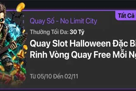 Quay slot Halloween – Nhận vòng quay miễn phí mỗi ngày tại EVO – No Limit City